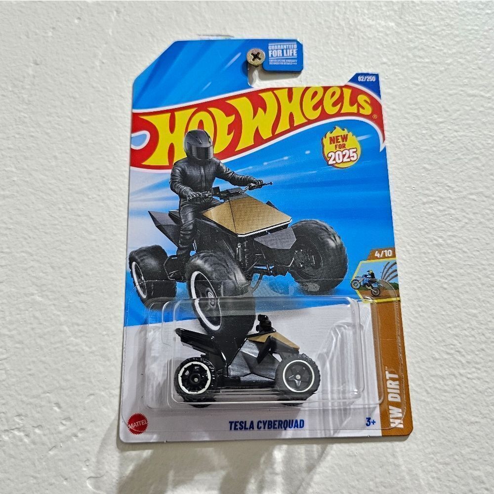 Hotwheels Gold Tesla Cyber Quad
